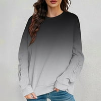 2. T / Ženske majice s okruglim vratom, modne udobne majice s dugim rukavima, jesenske osnovne skakačice, modne jednobojne džempere