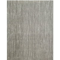 Tepih od 8 ' 9 u sivoj boji i bjelokosti s okruglim tepihom od mješavine vune za dnevnu sobu