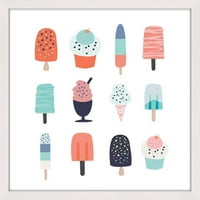 Marmont Hill Sladoledni stilovi 2 od Shayna Pitch Framed Slikanje tiska