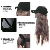 Jedinstveni prijedlozi bejzbolska kapa s pahuljastom kovrčavom kosom valovita perika frizura 26