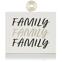 Obiteljski okvir za prikaz foto -isječaka, bijeli, 2.5 x4