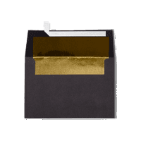 Luktar Omotnice za pozivnicu, 1 4, lb. crno sa zlatnom oblogom, pakiranje