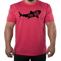 T-shirt Daddy Shark, majice u stilu pop-kulture, majice na Dan očeva - Heather Red MH200DAD S M
