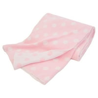 prirodni pamučni pokrivač za presvlačenje od ružičaste i bijele točkice mekan, prozračan za djevojčice