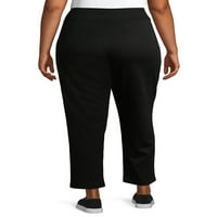 Terra & Sky Women's Plus Size Povucite čvrste vitke hlače