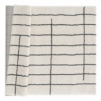 United Weavers Celestial Amael Contemporary Stripe naglasak, bijela, 1'11 3 '