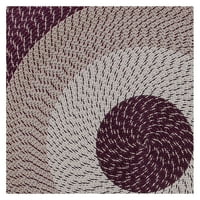 Pleteni tepih od 42 66 polipropilena, za unutarnju upotrebu, za odrasle-bordo traka