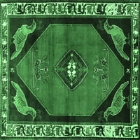 Tradicionalni perzijski sagovi smaragdno zelene boje za prostore tvrtke A. M., kvadrat 3'