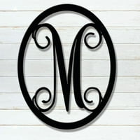 Metalni monogram s jednim slovom Meh-Meh-Meh-Meh -Crni 18 Meh
