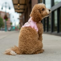 Christian Siriano, pas za pse, haljina za pse od polka dot, ružičasta, m