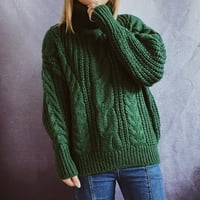 Srednjoškolski džemperi za djevojčice, ulični trend seksi ženski vojnički zeleni džemperi, veličina $ $