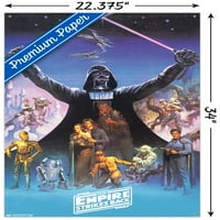 Ratovi zvijezda: Carstvo uzvraća udarac 40. - zidni plakat Darth Vadera s gumbima, 22.375 34