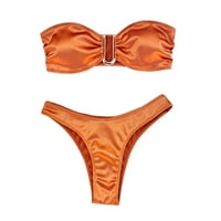 _ / Ženski push-up bikini Bandeau set Brazilski kupaći kostimi Odjeća za plažu bikini kupaći kostim