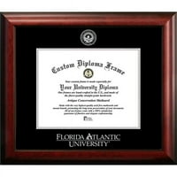 Okvir za diplomu Sveučilišta Florida Atlantic 11 vata 8,5 h sa srebrnim utiskivanjem