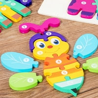 edukativna igračka trodimenzionalna kreativna novost ekološki prihvatljiva, lako se hvata kognitivna sposobnost drvene puzzle igračke