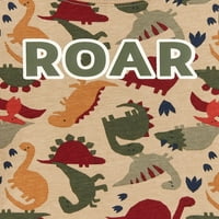 Ganimals Boys Roar Dinosaur Print kratki rukavi, 0 3m-24m