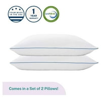 Premium jastuci od usitnjene gel memorijske pjene, veličina od 2, set od 2, 5 godina jamstva