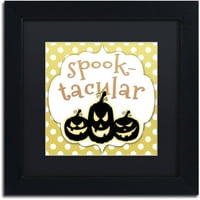 Zaštitni znak likovna umjetnost Spooktacular Pumpkins Canvas Art by Jennifer Nilsson, Black Matte, crni okvir