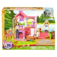 Set za igru s Barbie kućicom, namještajem, štenetom i priborom