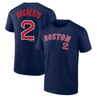 Muški fanatici markirani Xander Bogaerts mornaricu Boston Red, tako da naziv cesta i broj majica