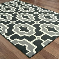 Polipropilenski tepih od američkih istočnih tkalaca, Crni
