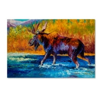 Zaštitni znak likovna umjetnost 'jeseni pogled Moose' platno umjetnost Marion Rose
