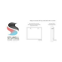 Stupell Industries boho rustikalni fraktalni uzorak apstraktno slikanje bijele uokvirene umjetničke print art art art