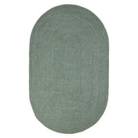 6' 9' jednobojni ovalni pleteni tepih za unutarnju i vanjsku upotrebu