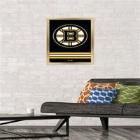 Boston Bruins - plakat s logotipom na zidu, 14.725 22.375