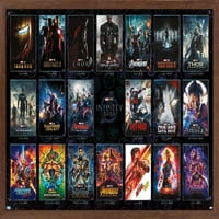 Marvel Avengers: The Infinity Saga - Zidni plakat sa mrežom na jednom listu, 22.375 34