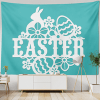 Proljetna uskrsna tapiserija koja visi na zidu za dekor spavaće sobe i dnevnog boravka, 80 puta šarena pozadina sa zecom za ukrašavanje