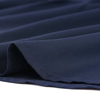 Jedinstvene ponude ženskog plus gornjeg kontrastnog ploča V vrat elastična leđa bluzama