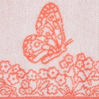 Pioneer Woman leptir vrtni ručnik za kupanje pamuka, koralno zvono
