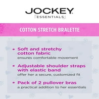 JOCKEY® Essentials Bralette Stretch Stretch Stretch - Pack, veličina S -XL