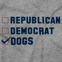 Republikanac demokrata Psi ljubitelj kućnih ljubimaca majica dugih rukava Muškarci Žene iz Amerike