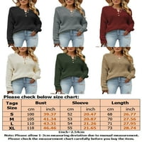 Modni Ženski džemper u obliku donjeg dijela donjeg dijela u obliku donjeg dijela vrata i dugih rukava, zimski mekani pulover, gornja
