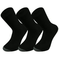 Muške pamučne rebraste crne čarape, pakiranje, čarapa veličine 9,5-11