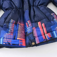 Rasprodaja kaputa za djevojčice jesen / zima jakna od flisa s kapuljačom s printom za dječake ležerna jakna s patentnim zatvaračem