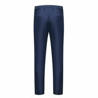 Muške ravne hlače u donjem rublju-Ležerne hlače s modnim printom otporne na bore plave veličine 4 inča