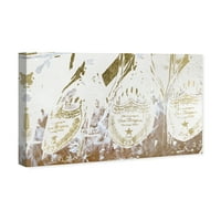 Wynwood Studio Pijeva i alkoholna pića na zidno umjetničko platno otisci kućani dekor šampanjca, 36 24