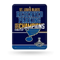 Prvaci Stanleigh Kupa St. Louis Blues u metalnom znaku za parkiranje u Mumbaiju