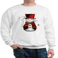 _ - Slatki snjegović od crvenog baršuna-majica s okruglim vratom