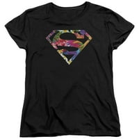 Superman-Havajski štit-Ženska košulja kratkih rukava-srednje veličine