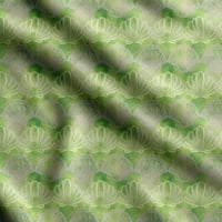 Ispis morskih školjaka, PP Tkanina, ukrasna tkanina za šivanje širine dvorišta, ukrasna tkanina za zavjese i torbe, kruška zelena