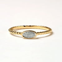 Carski dijamant od 1 20 karata u žutoj boji od srebra ovalnog oblika s hrpom obećanja prsten