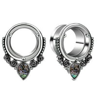 1 par okruglih čepova za uši u obliku kapljice vode Kreativni čepići za uši ženski piercing nakit