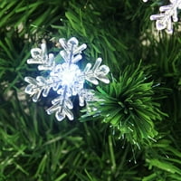 4-inčno unaprijed osvijetljeno umjetno božićno drvce s pahuljicama koje mijenjaju boju