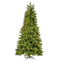 Božićno drvce od umjetnog Brighton borova od 9,5 ' 40, topla bijela LED svjetla s tvrdom podlogom