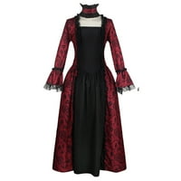 Ženski kostimi za Noć vještica, Ženska renesansna haljina, srednjovjekovne gotičke haljine, balska haljina za Noć vještica, sudski