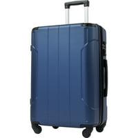 HOMMOO 28 Veliki kofer za putnički kofer, kofer s kotačima TSA Lock, Blue